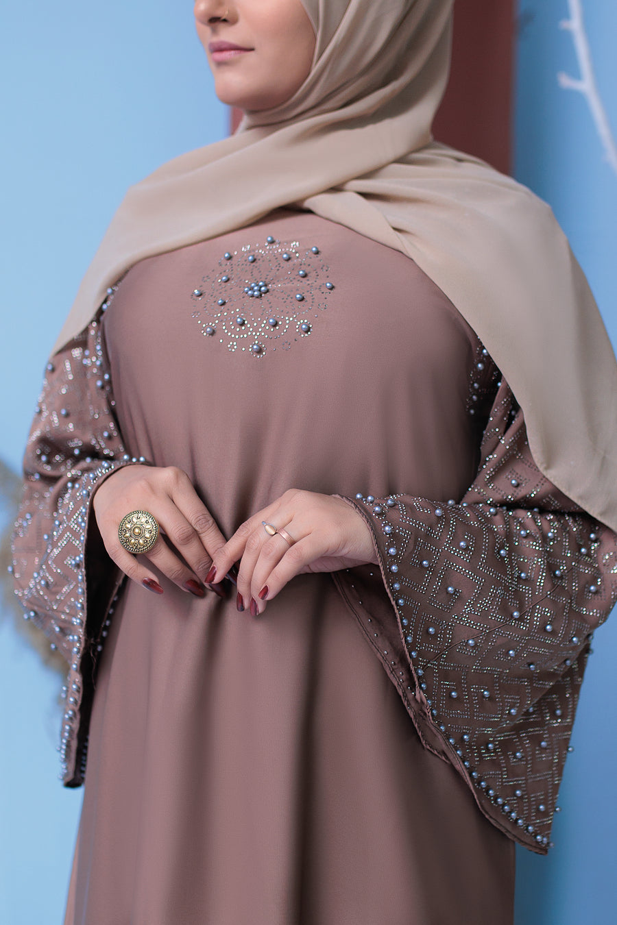Martini Yasna abaya- Areeba's Couture