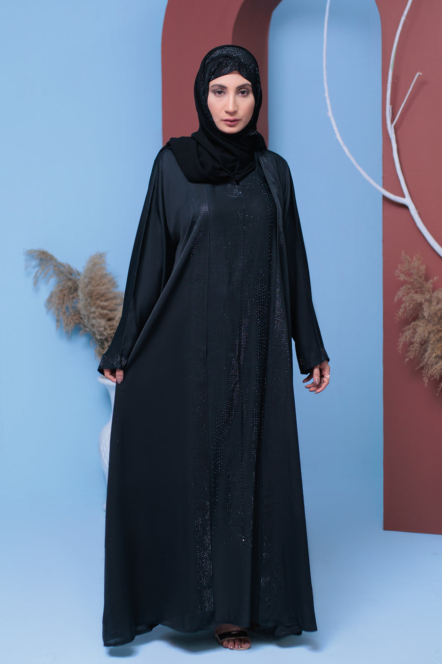 Full Eshaal DMC abaya- Areeba's Couture