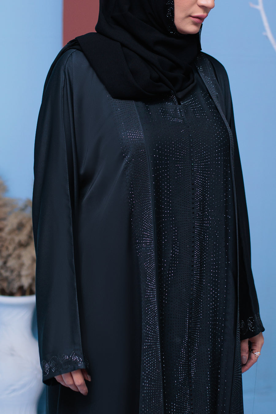 Full Eshaal DMC abaya- Areeba's Couture