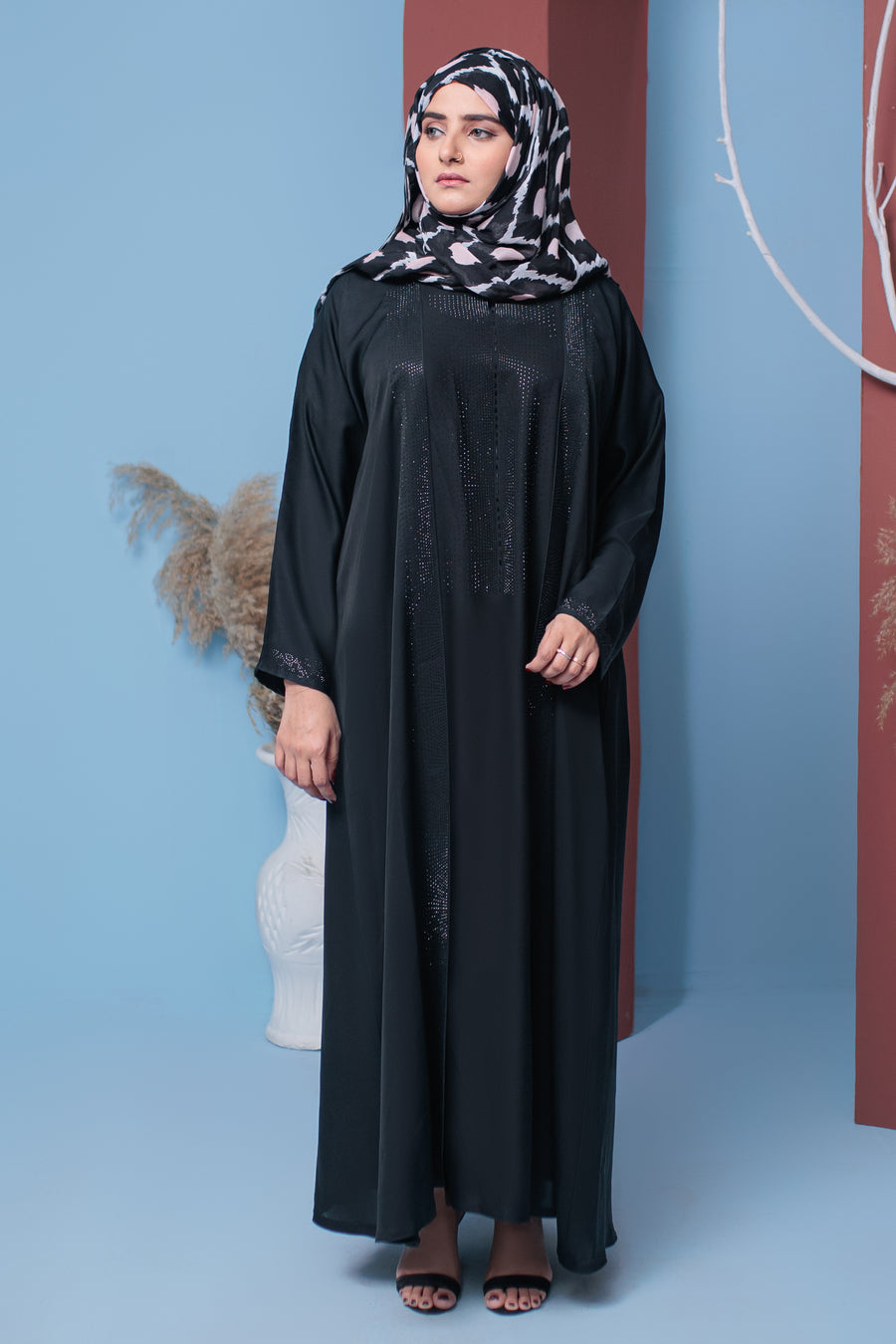 Eshaal Half DMC abaya- Areeba's Couture