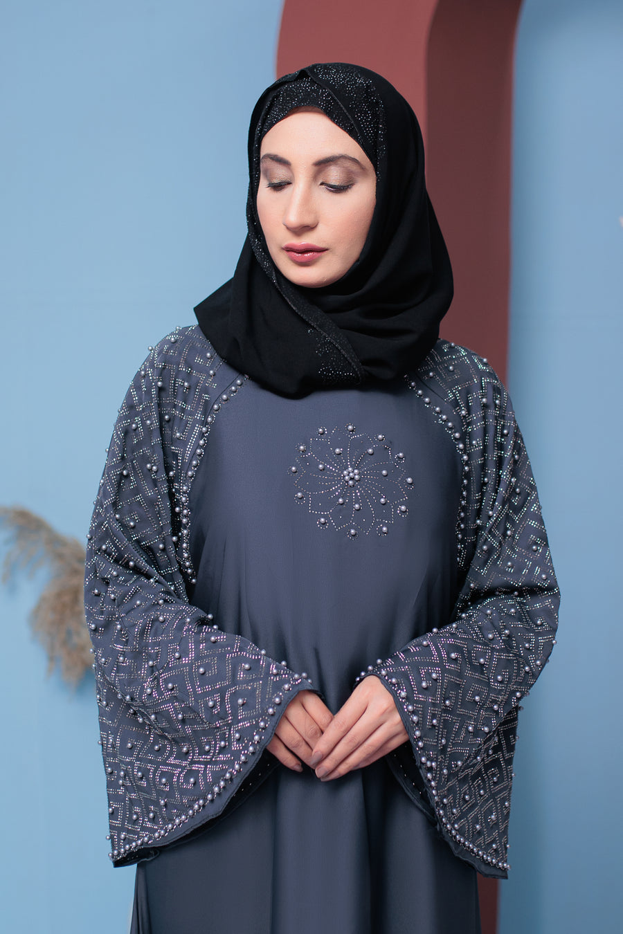 River Bed Yasna abaya- Areeba's Couture