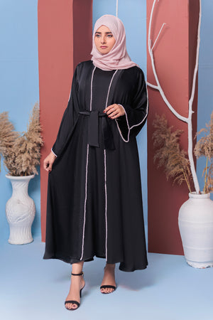 Baltic sea Eimaan abaya- Areeba's Couture