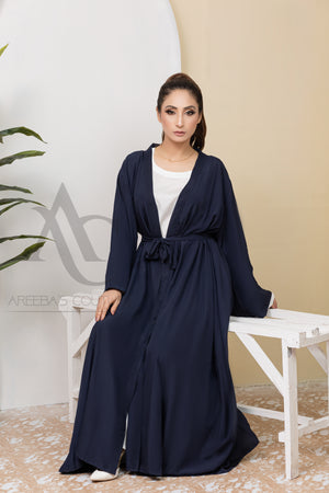 Ebony Clay Wajiha abaya- Areeba's Couture