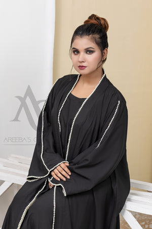 Baltic sea Eimaan abaya- Areeba's Couture