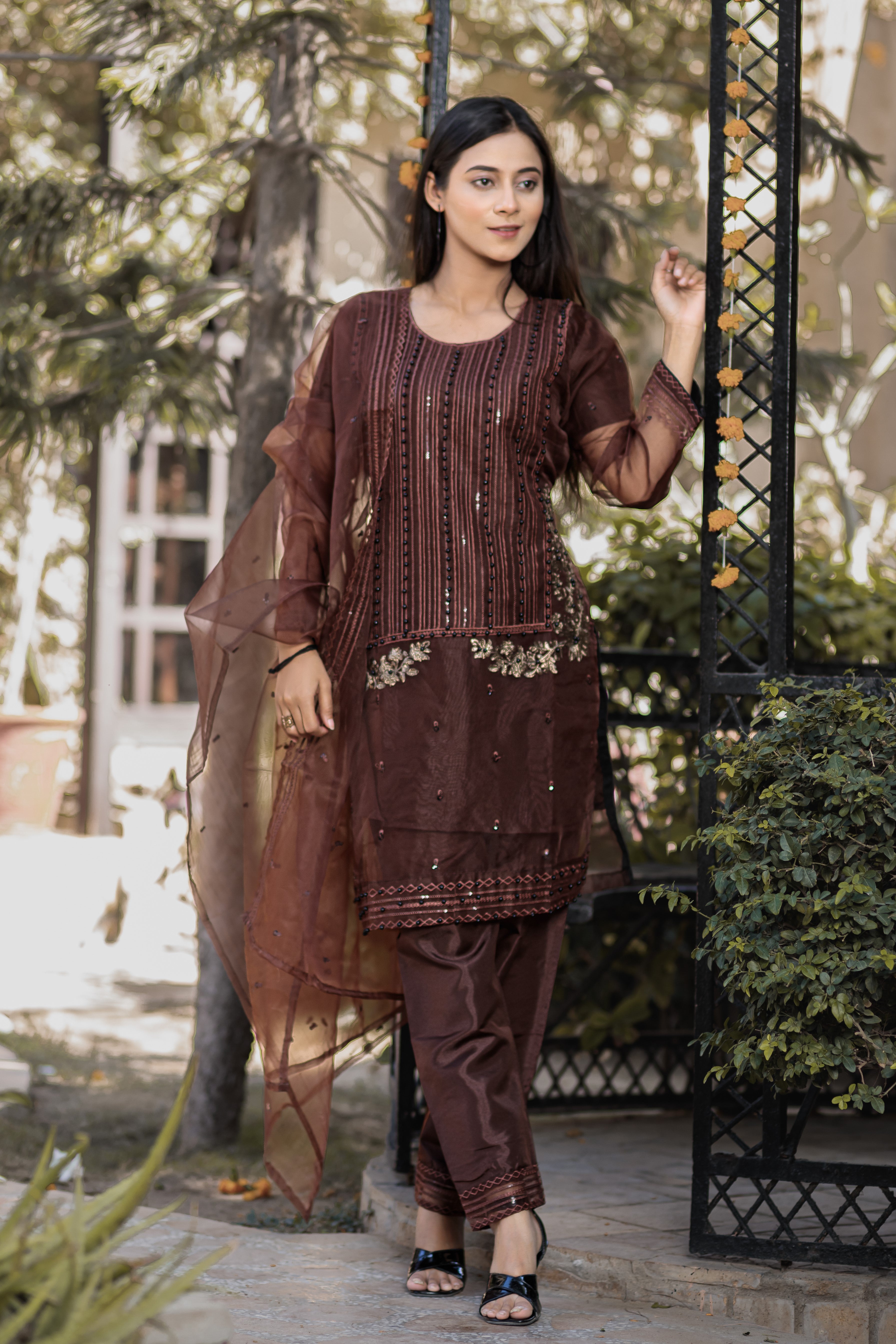 Seal Brown- Areeba's Couture