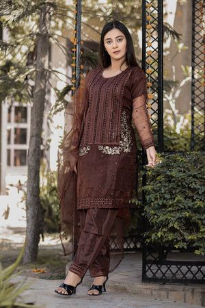 Seal Brown- Areeba's Couture