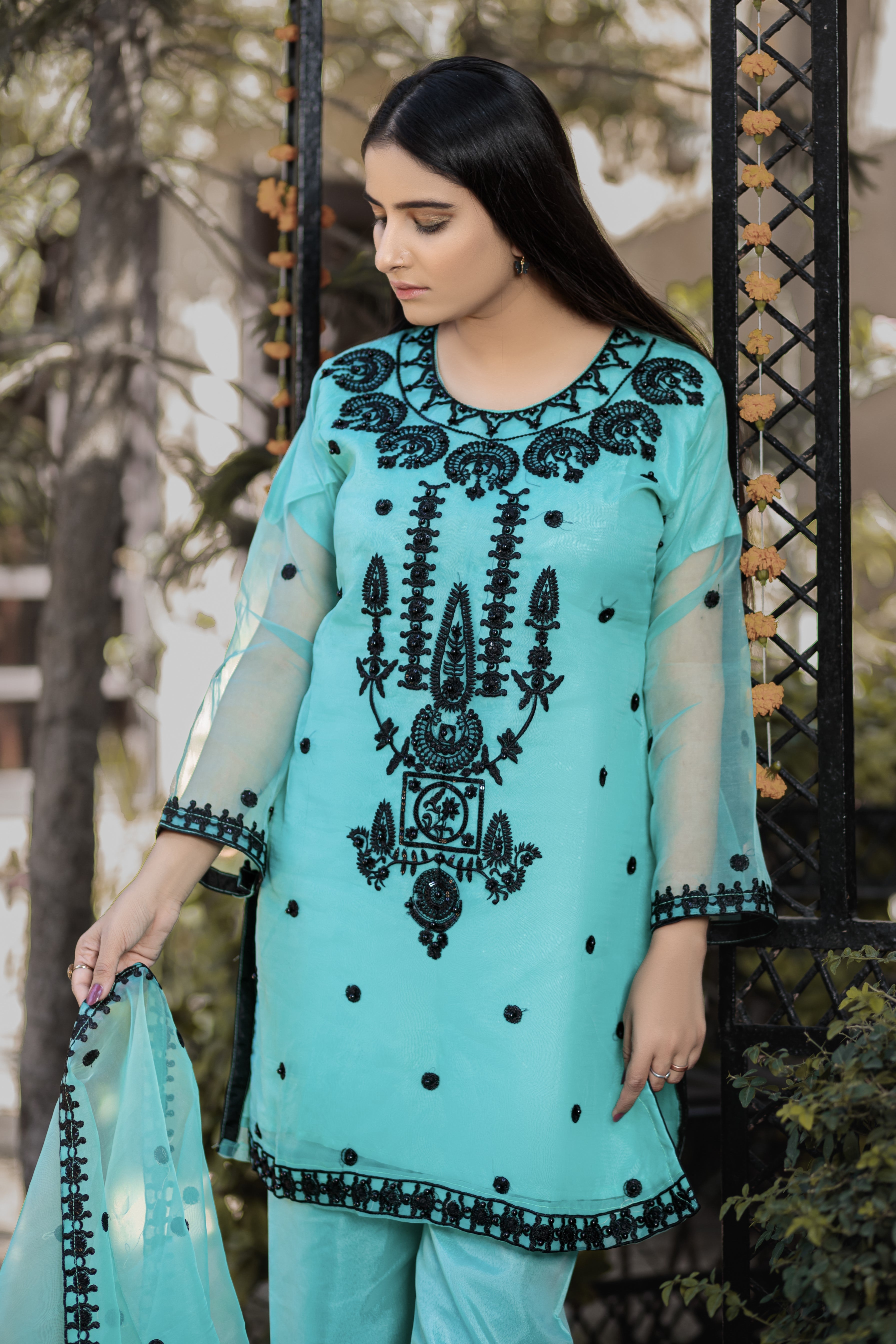 Seafoam Blue- Areeba's Couture