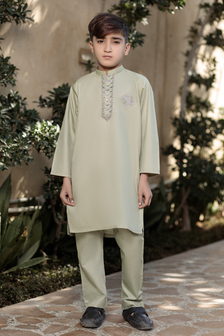 Heathered Grey Boys Punjabi- Areeba's Couture