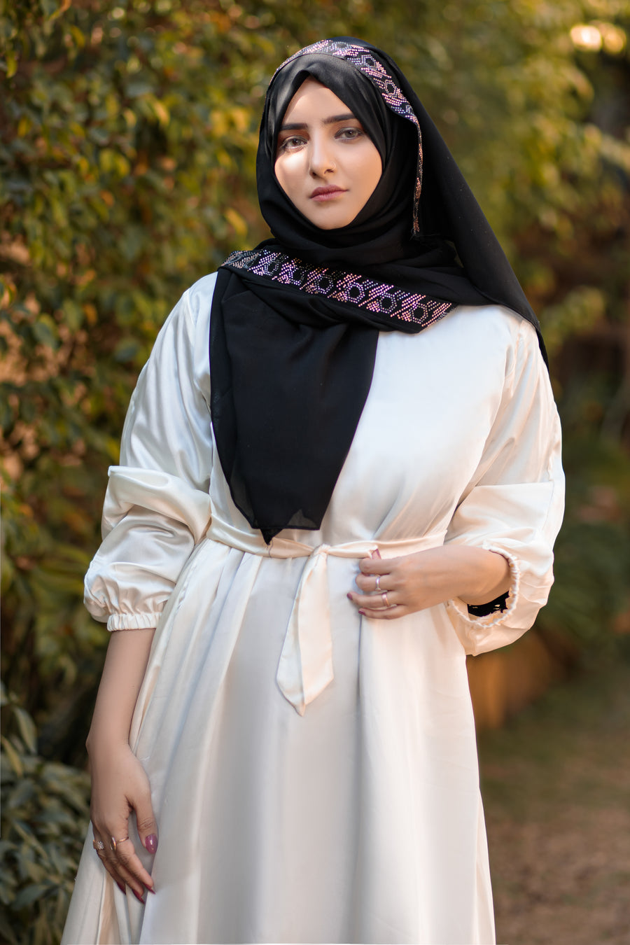 Lavender Mist Afifa Abaya- Areeba's Couture