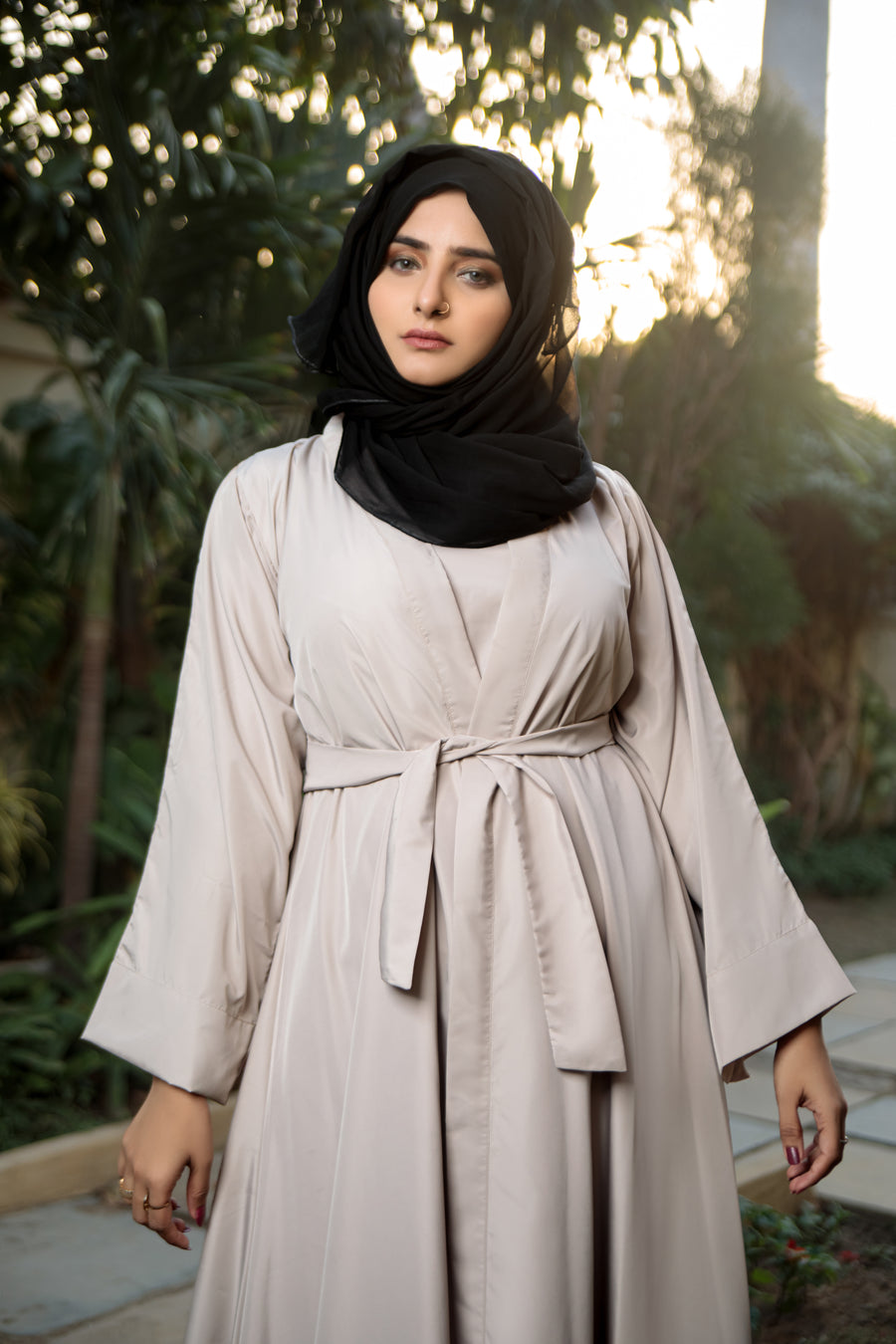 Timberwolf Amal Abaya- Areeba's Couture