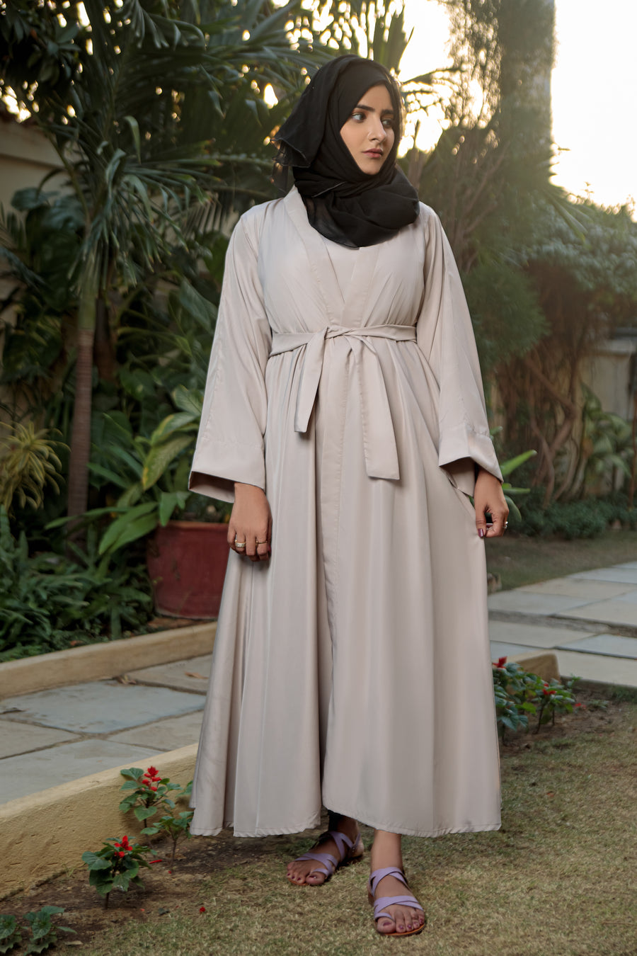 Timberwolf Amal Abaya- Areeba's Couture