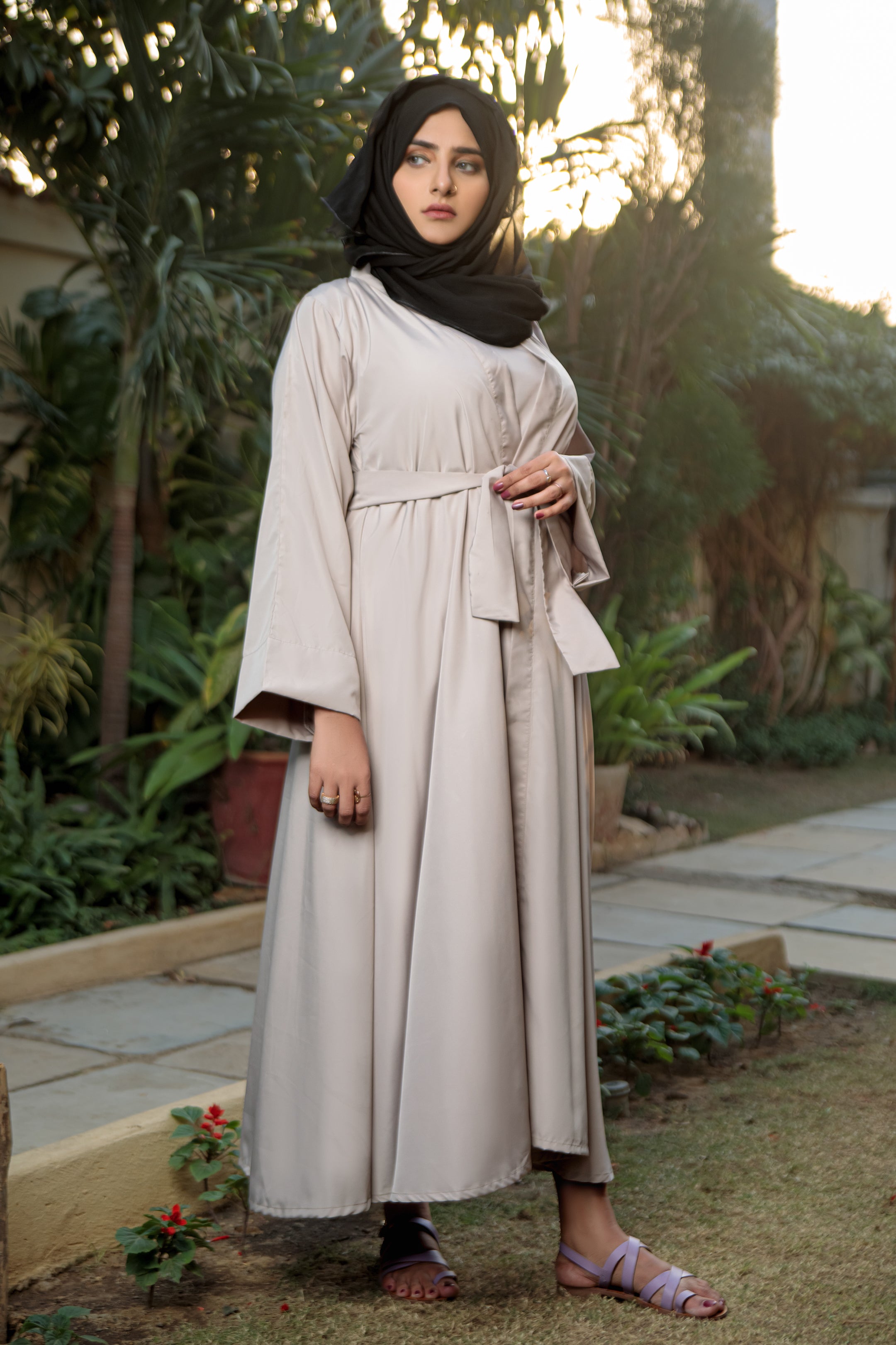 Timberwolf Amal Abaya- Areeba's Couture