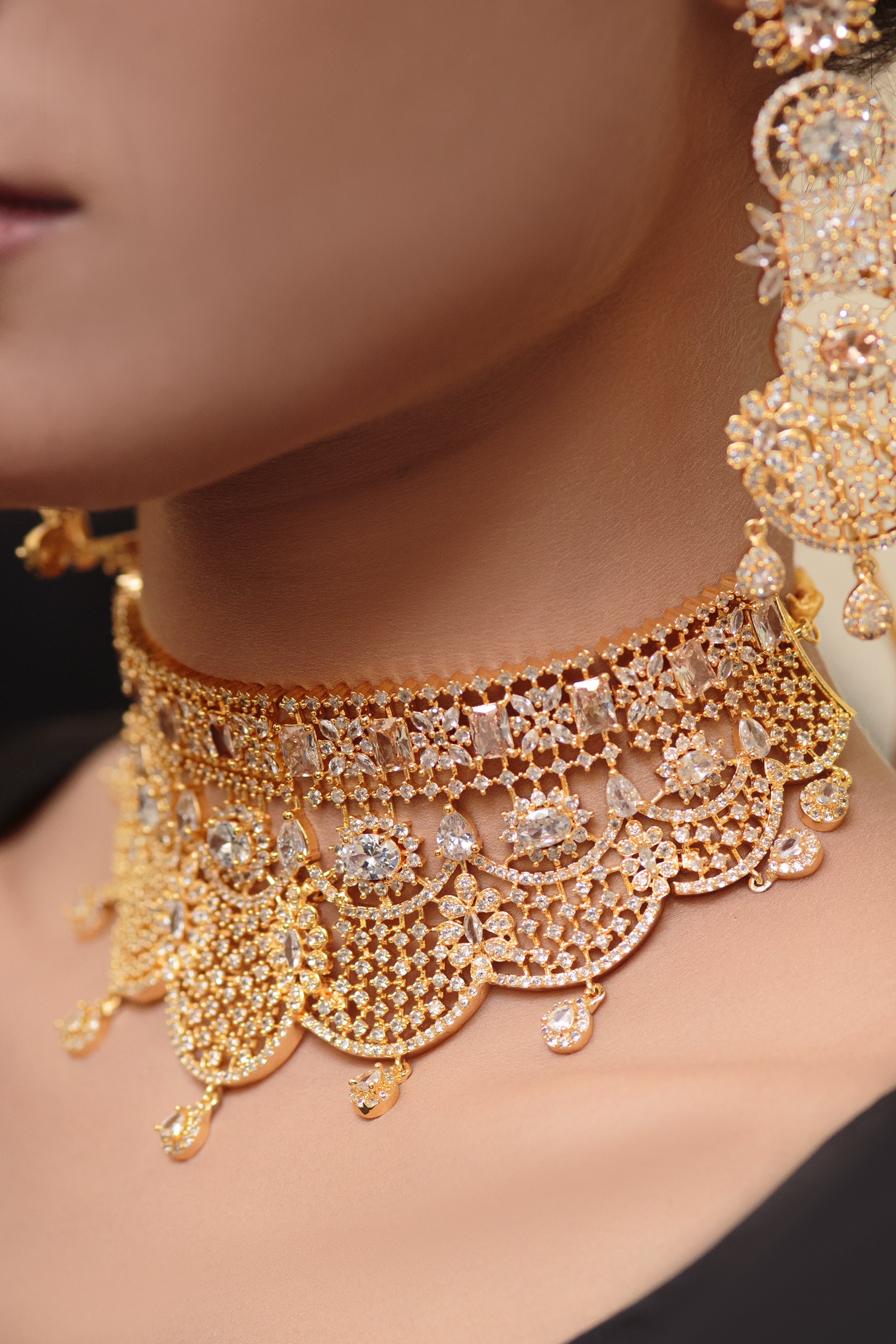 1 Carat Indian gold jewellery (54072551)- Areeba's Couture