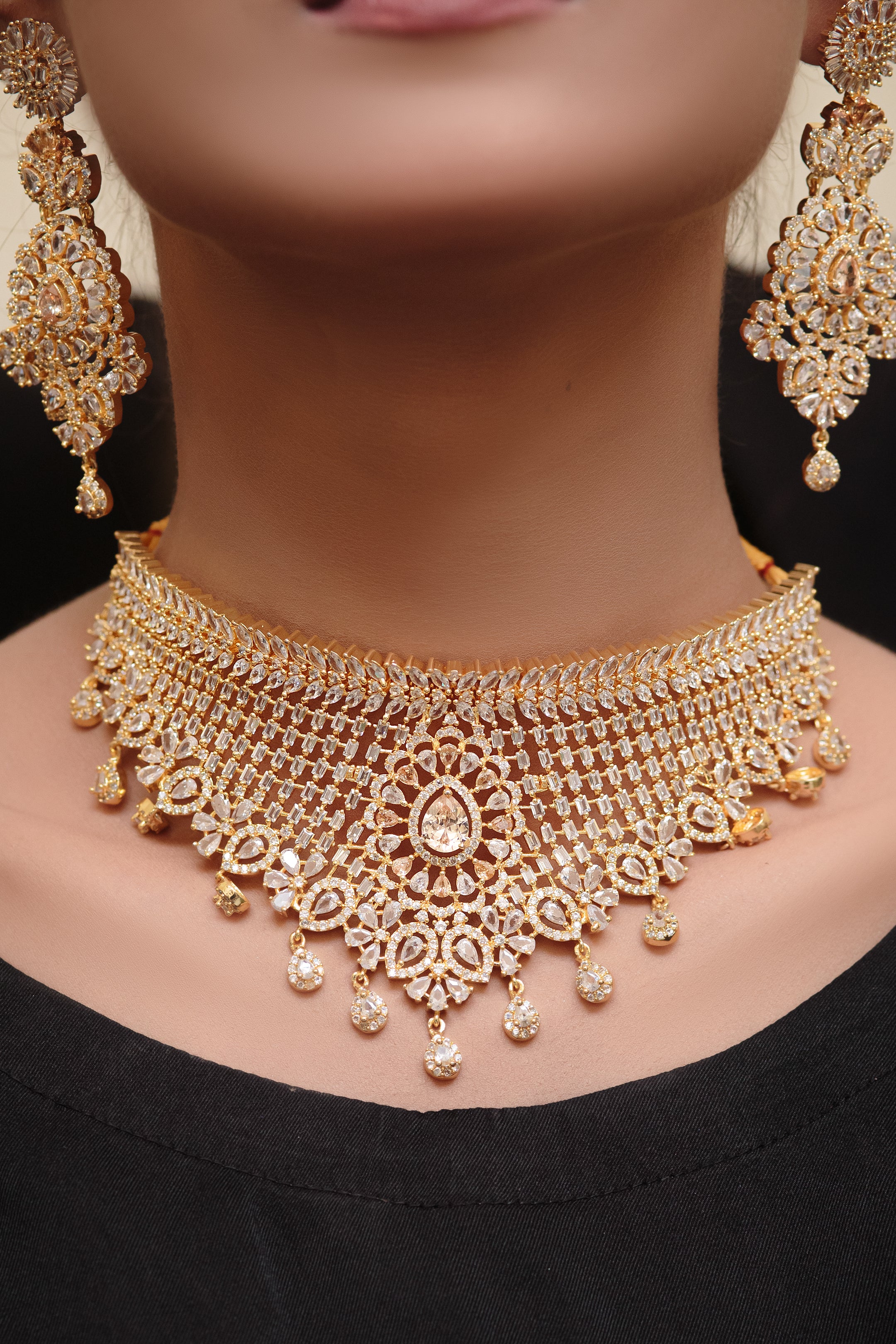 One CRT Indian gold jewellery (97820647)- Areeba's Couture