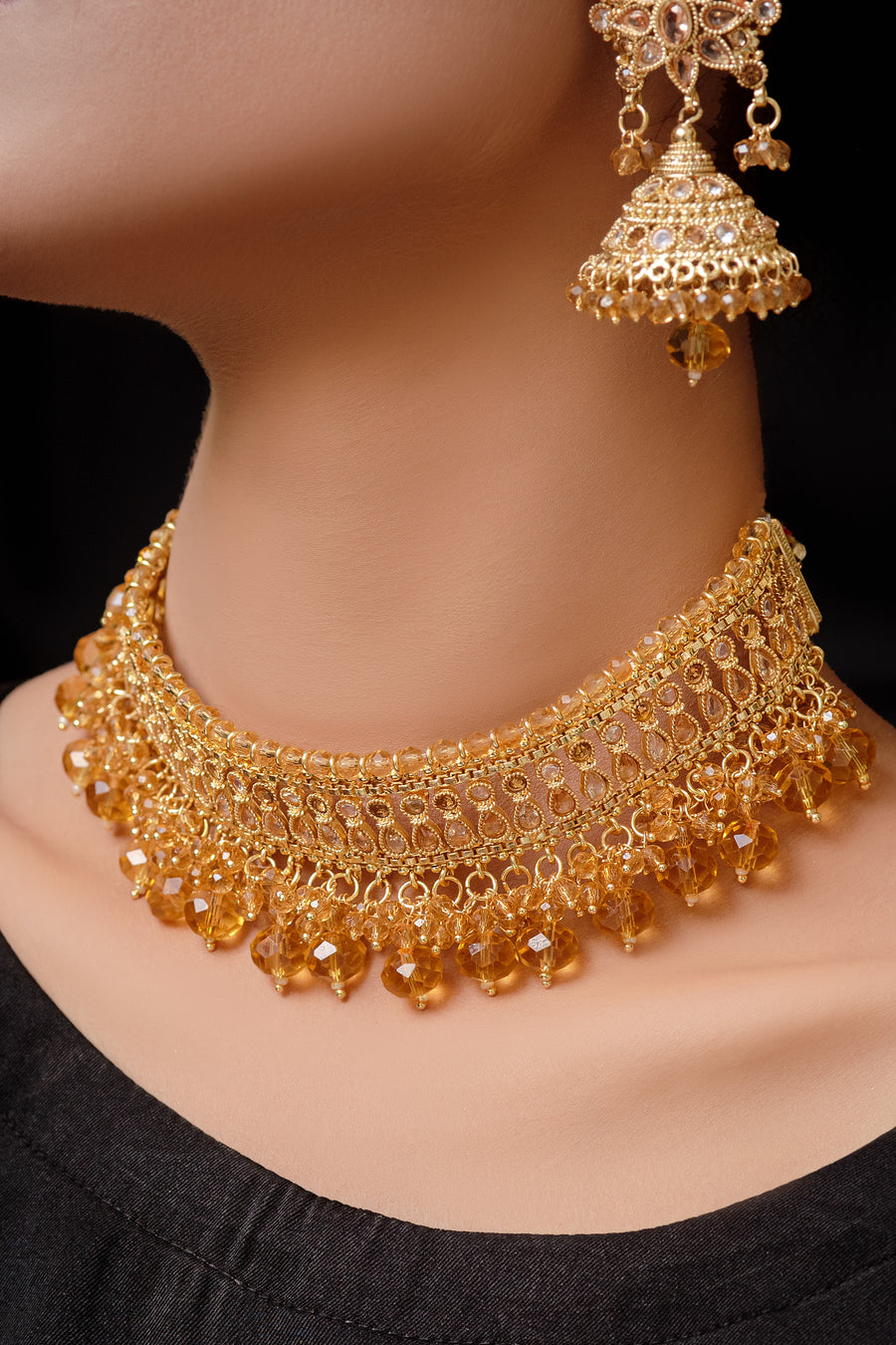 Kundan and Pearl Artificial Jewellery set- Areeba's Couture