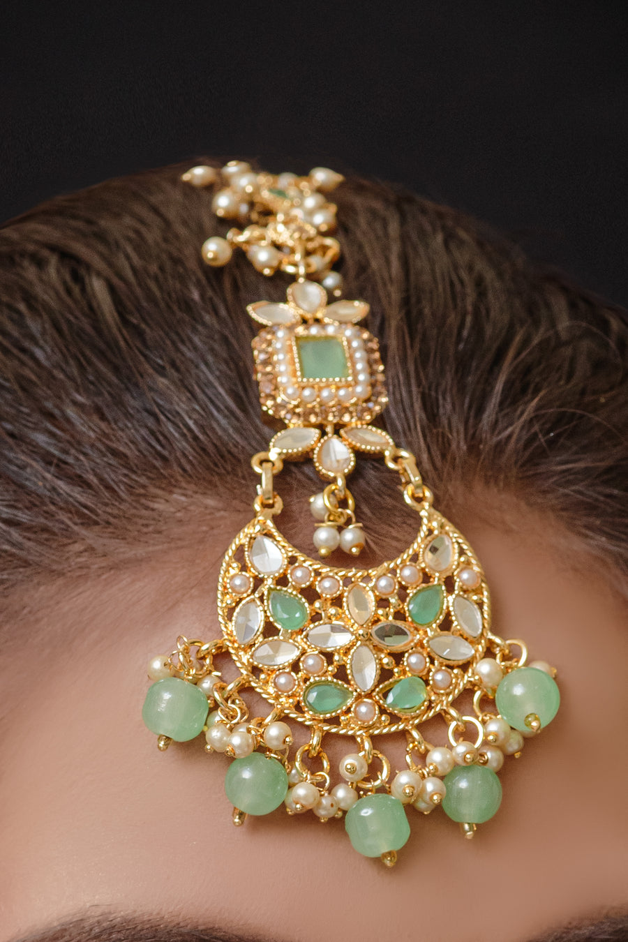 Earrings and Bindi set- Areeba's Couture