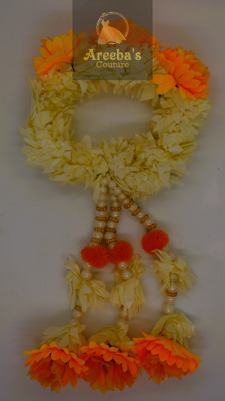 Flower mehndi gajra- Areeba's Couture