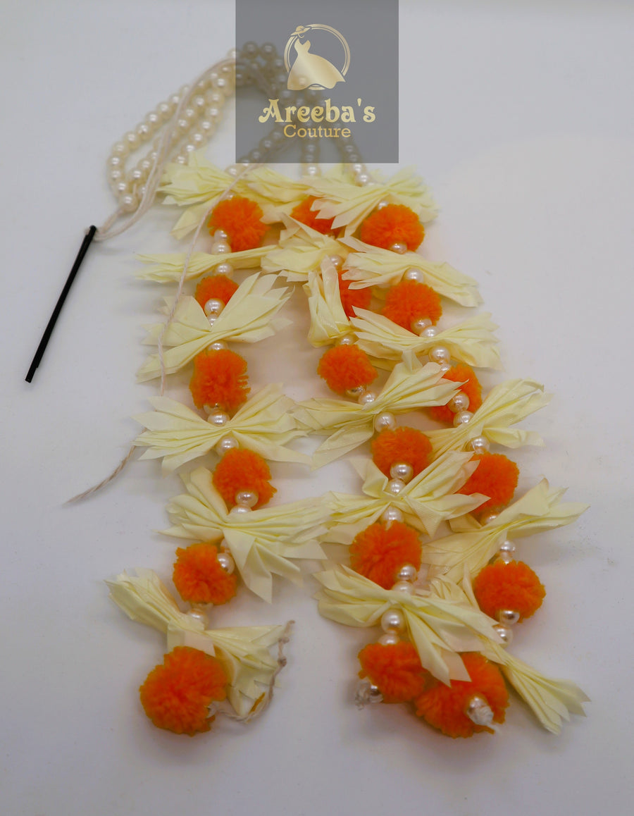 Flower Mala for hair- Areeba's Couture