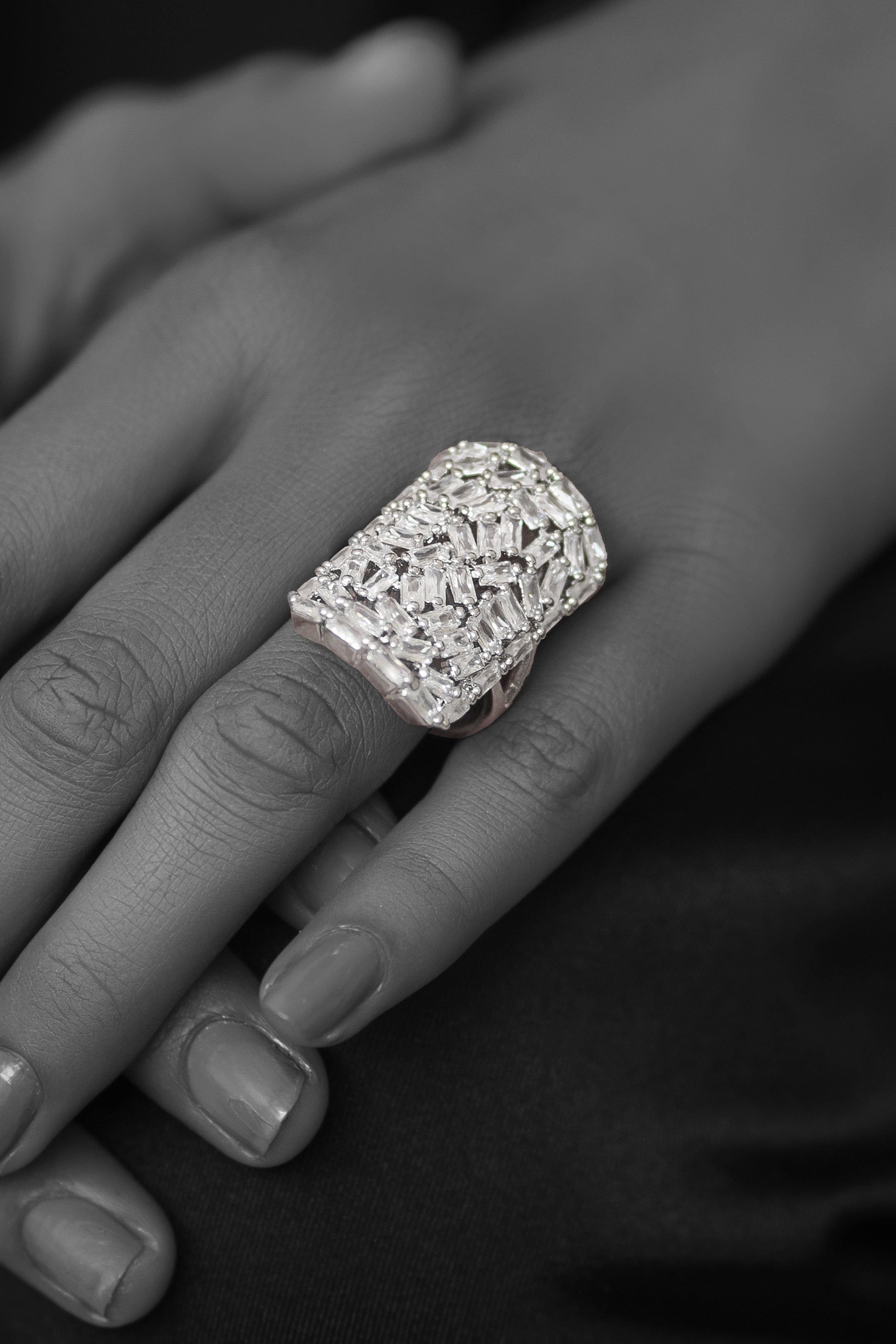 Rectangular ring- Areeba's Couture