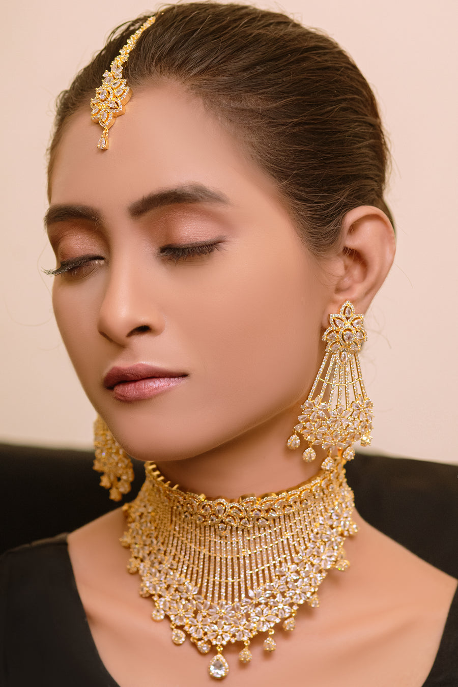 1 Carat Indian gold jewellery (88317671)- Areeba's Couture