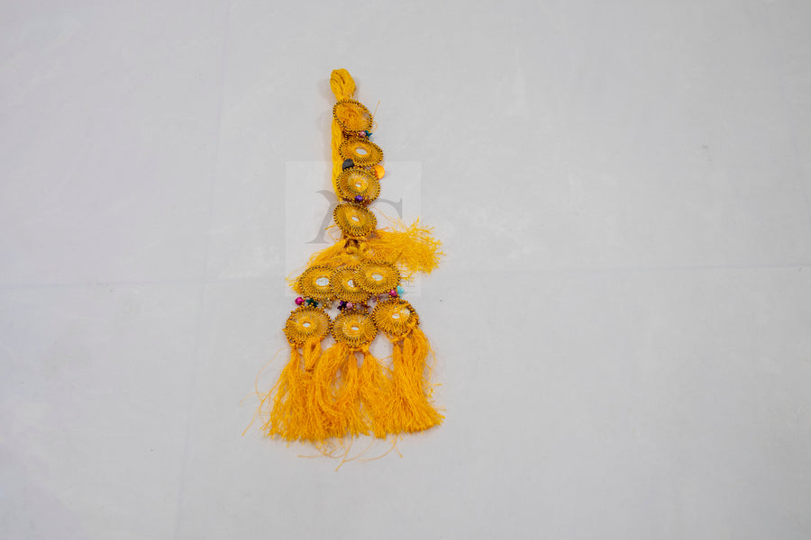 Gold knitwork Mirror Parranda- Areeba's Couture