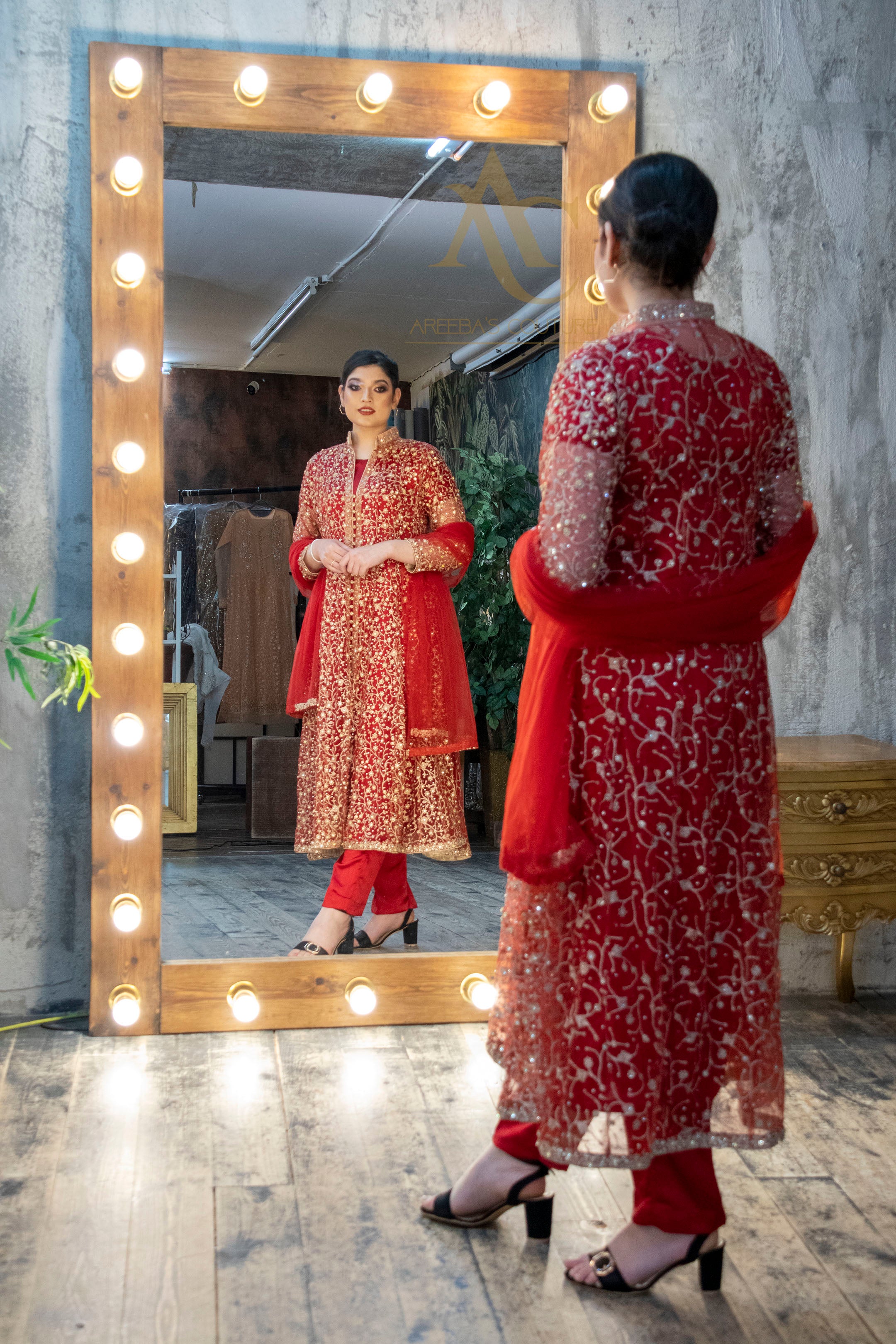 Red Gown- Areeba's Couture