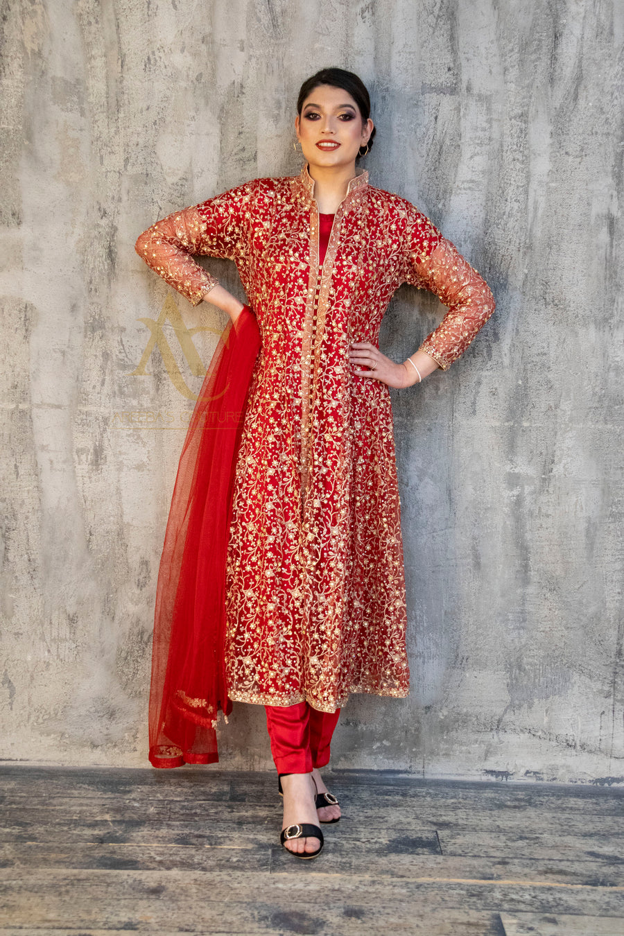 Red Gown- Areeba's Couture