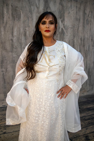 White Maxi- Areeba's Couture