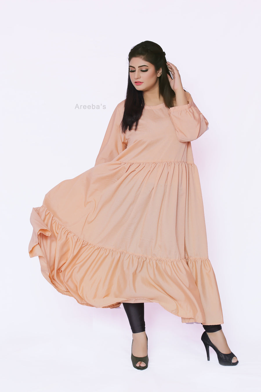 Vanilla Zaira Abaya- Areeba's Couture