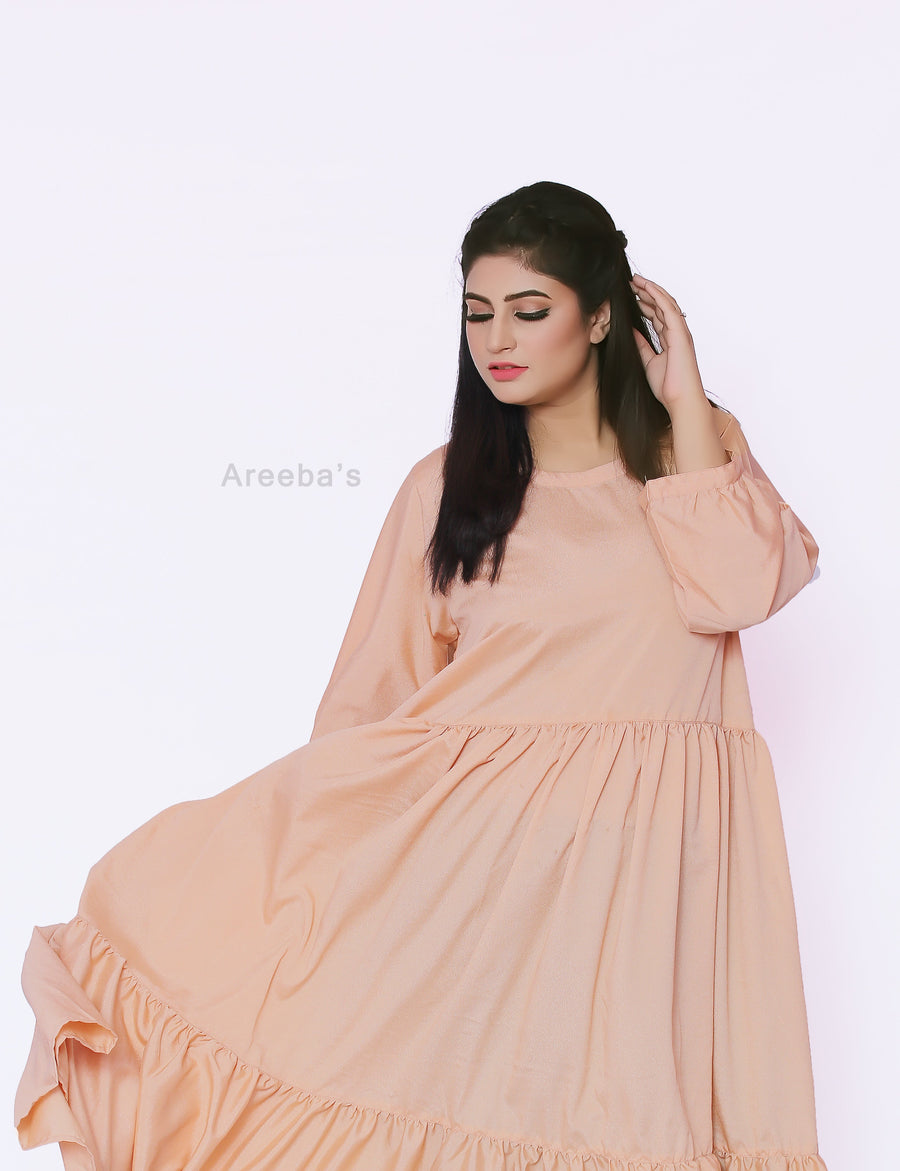 Vanilla Zaira Abaya- Areeba's Couture