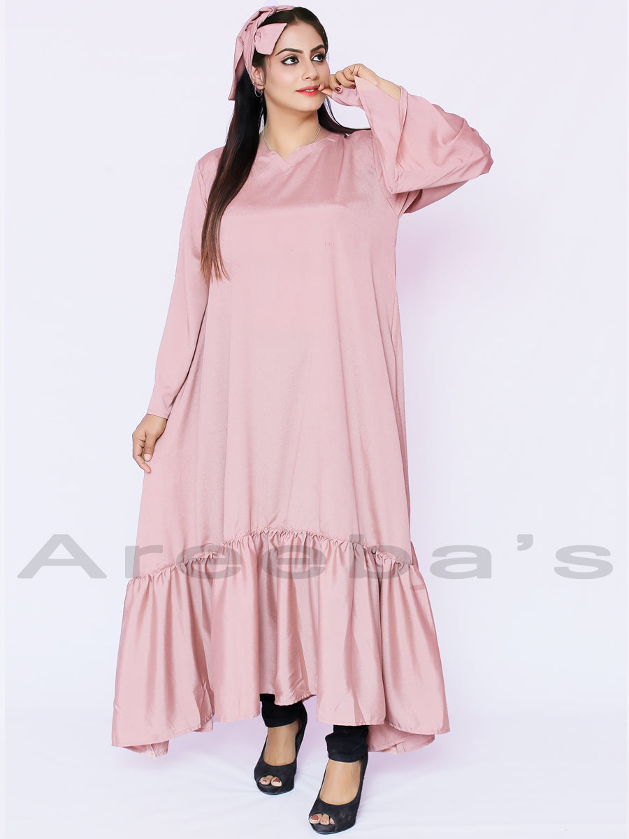 Pale Chestnut Zaira Abaya- Areeba's Couture