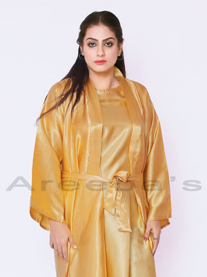 Copper Dania Abaya- Areeba's Couture