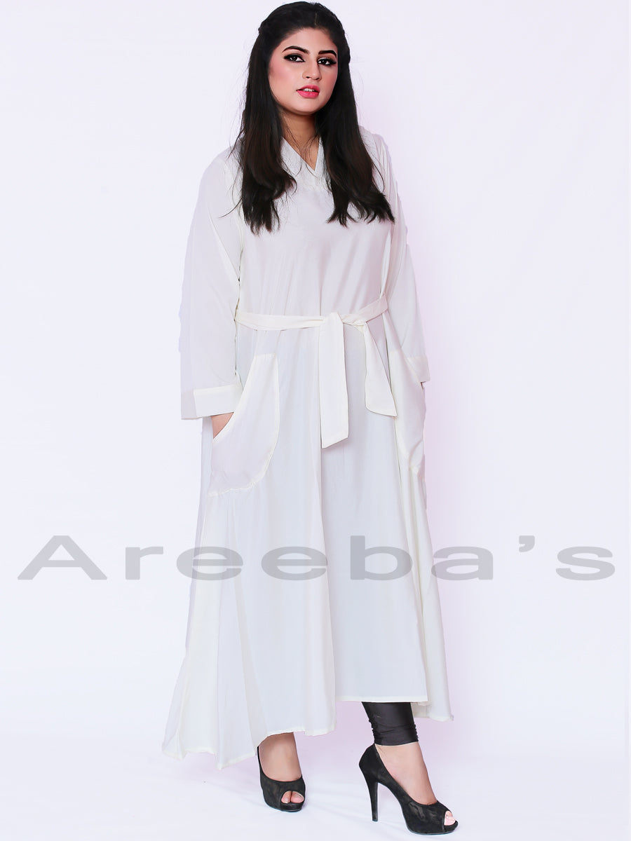 Iron Sehrish abaya- Areeba's Couture