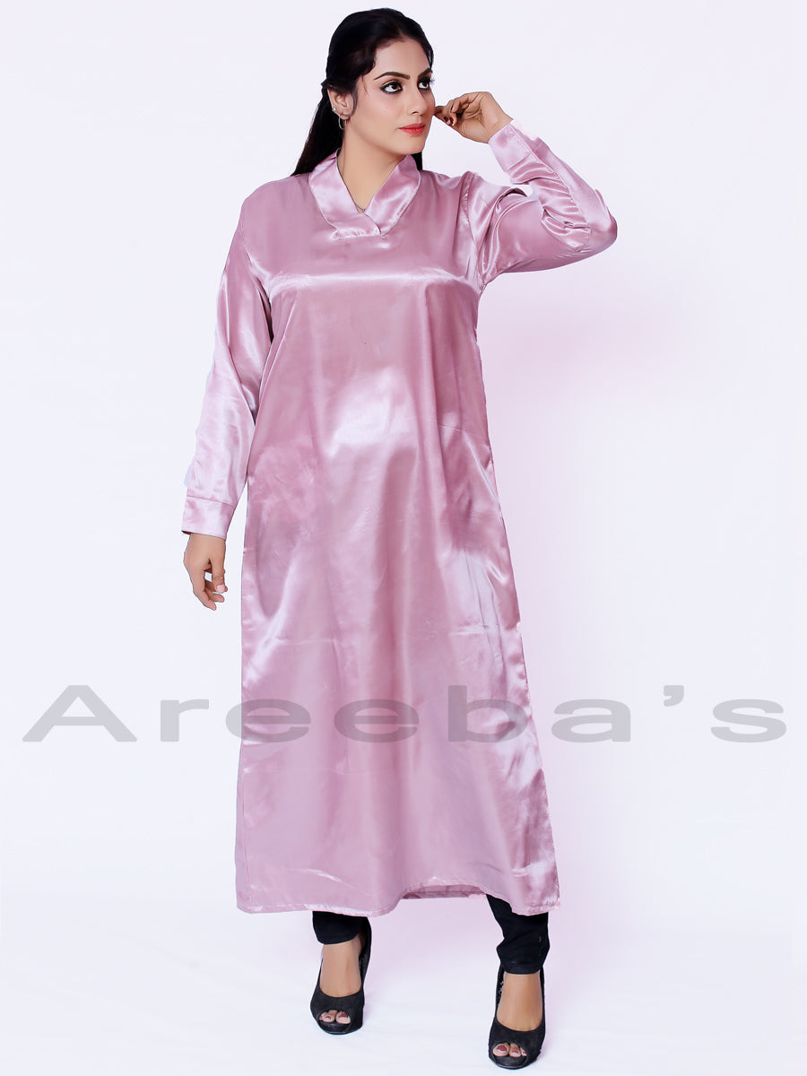 Opera Mauve Mehwish abaya- Areeba's Couture