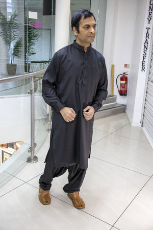 Gun Powder Salwar kameez Gents- Areeba's Couture