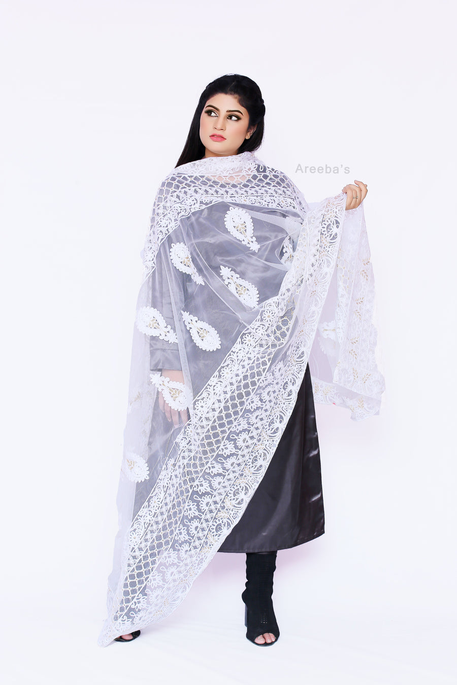 White net- Areeba's Couture