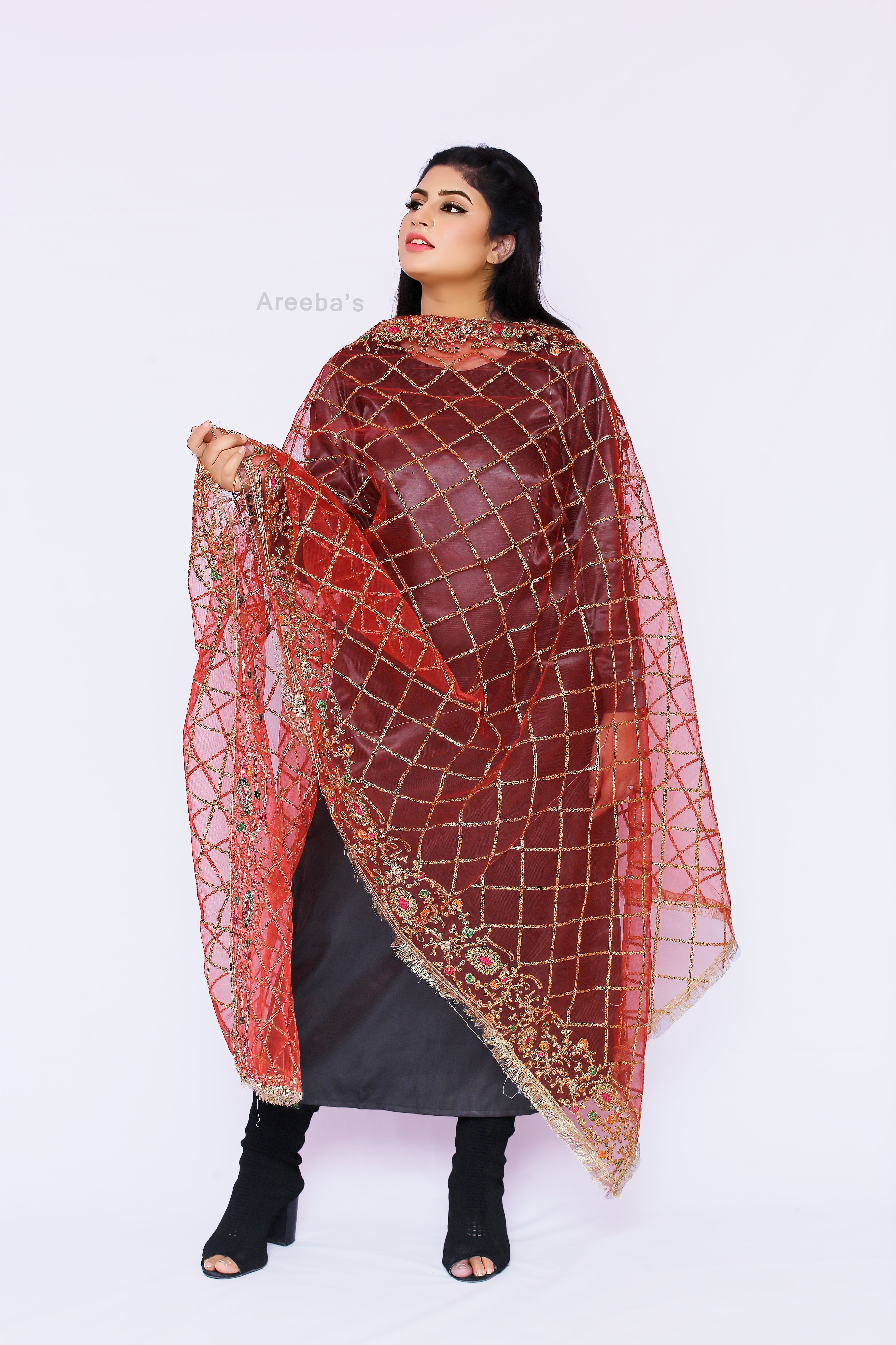 Pale Chestnut Net- Areeba's Couture