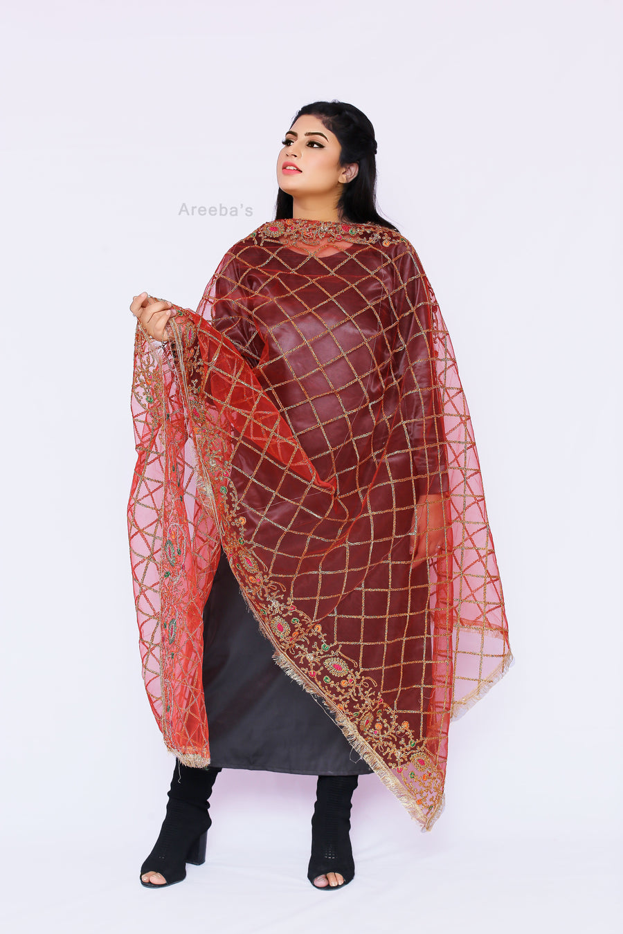 Pale Chestnut Net- Areeba's Couture