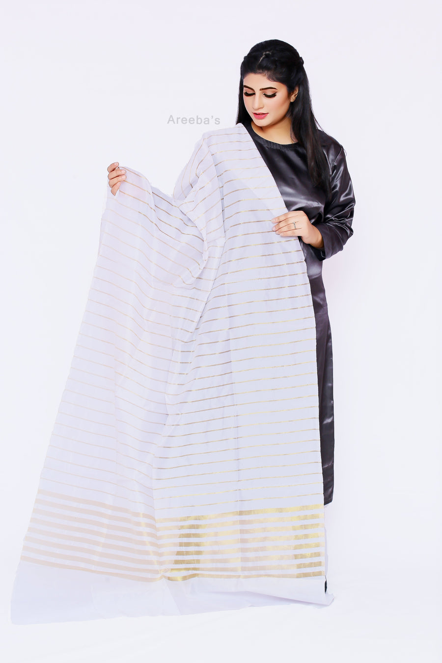 White Jacquard- Areeba's Couture