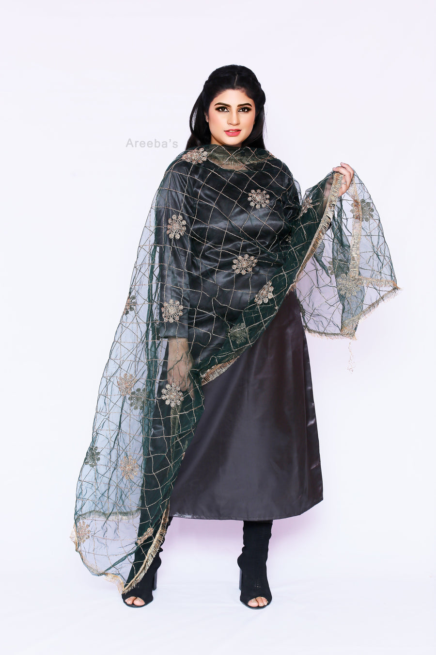 Gable Green Net- Areeba's Couture