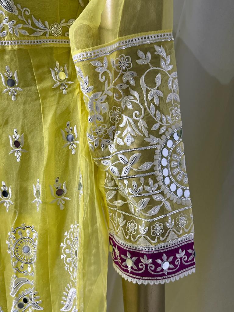 Embroidered frock 3 pcs suit BCF 17- Areeba's Couture