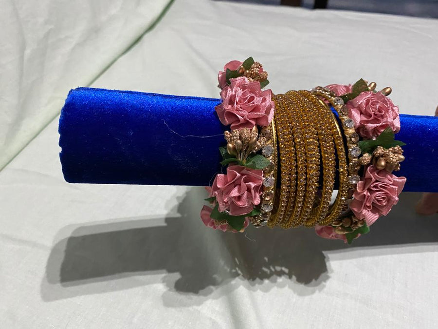 Flower Bangles set D4- Areeba's Couture