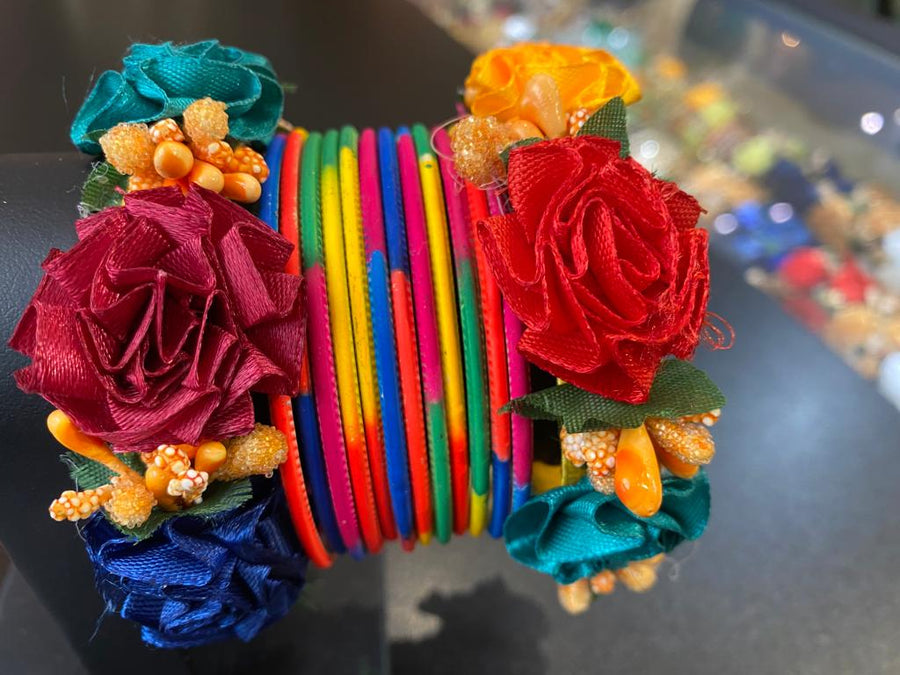 Flower Bangles set Q- Areeba's Couture