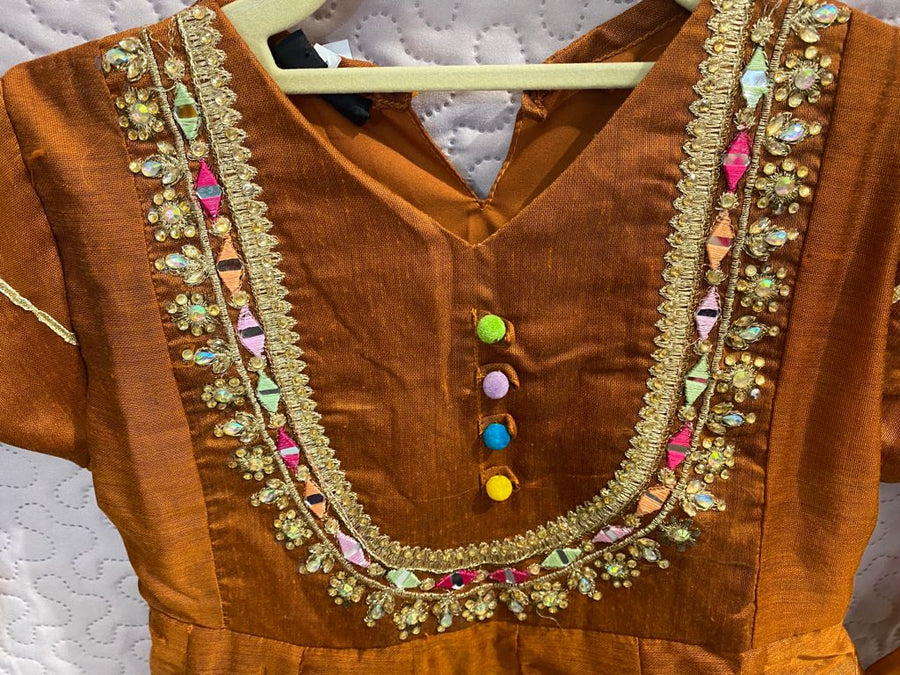 Girls Pakistani dress sb16- Areeba's Couture