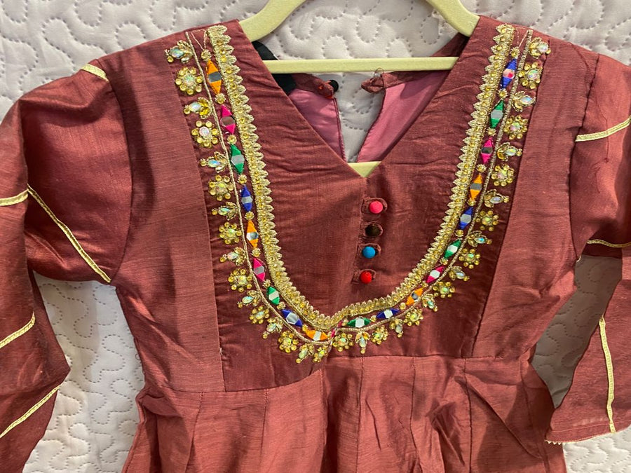 Girls Pakistani dress sb18- Areeba's Couture