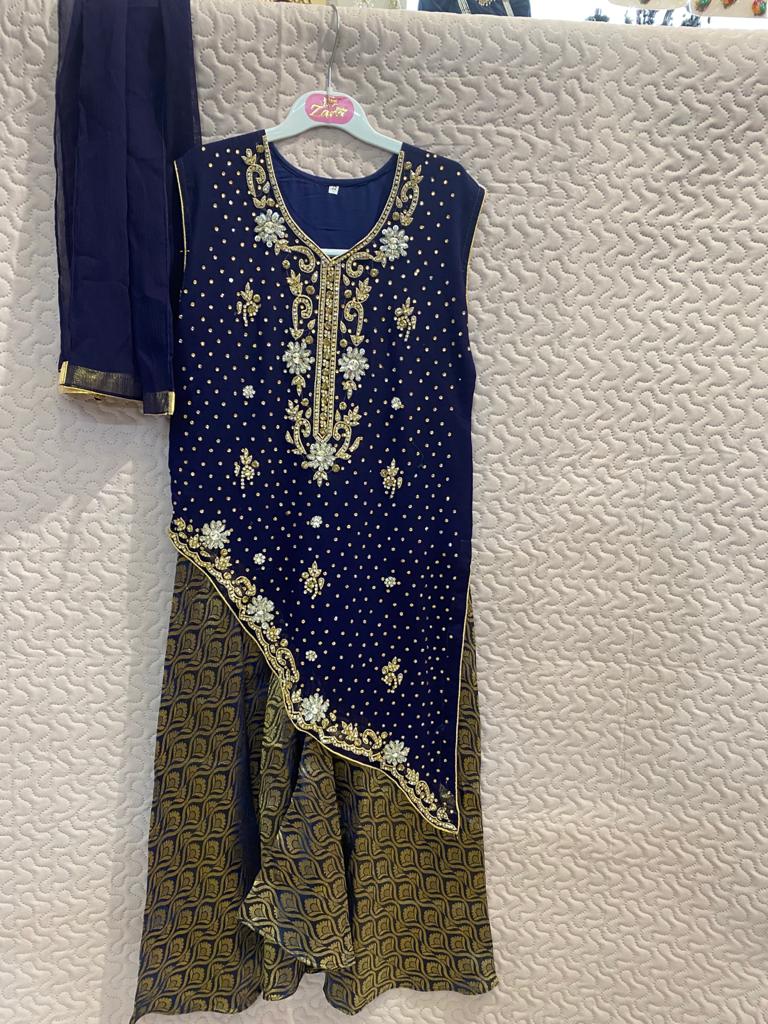 Girls Pakistani dress sb6- Areeba's Couture