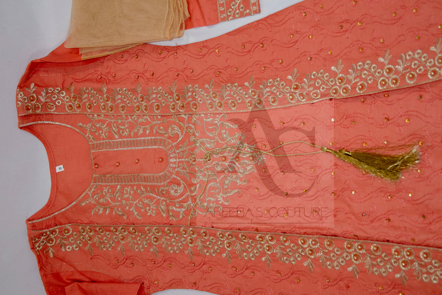 Pakistani gown style girls clothes- Areeba's Couture