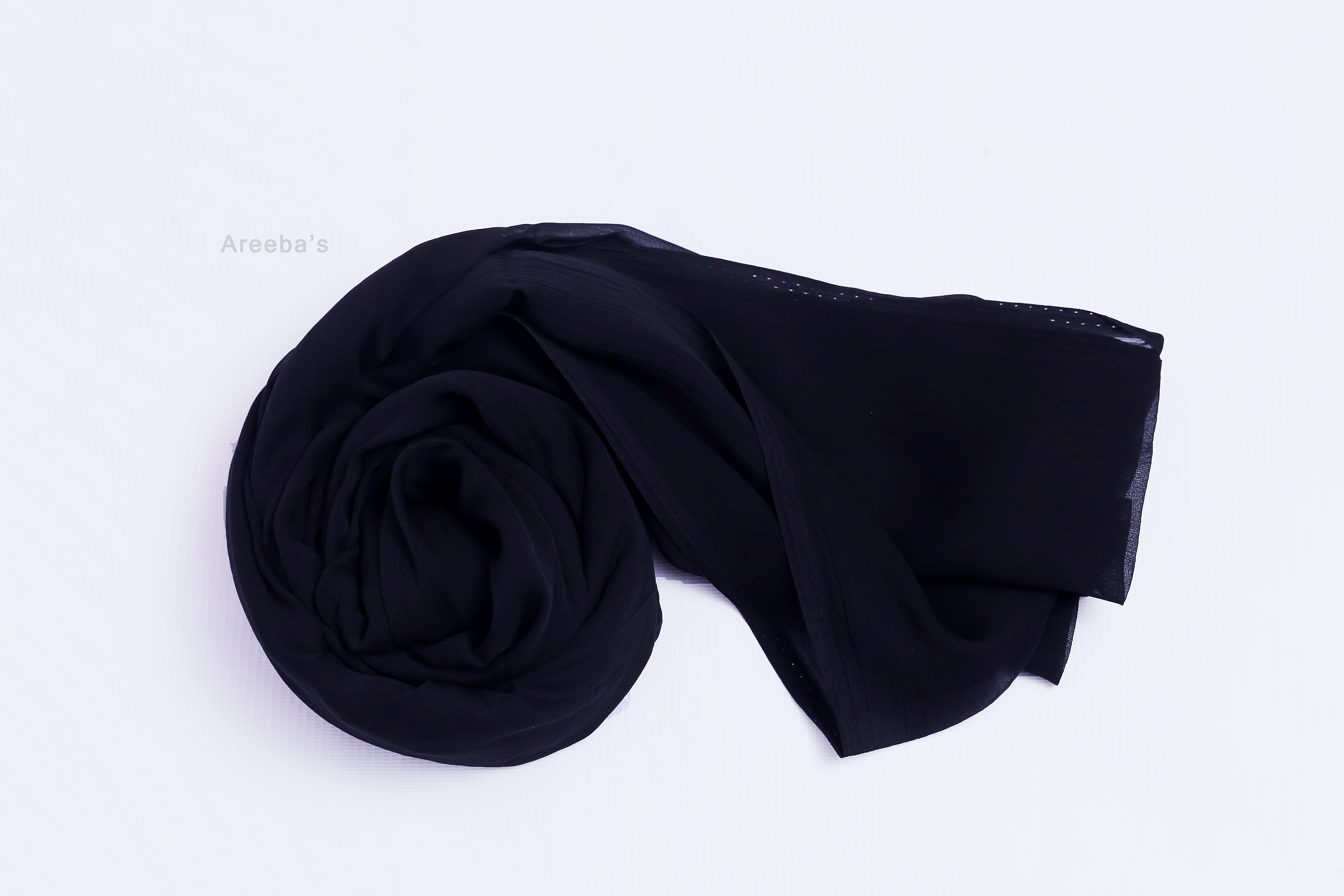 Head Scarf - Chiffon #080a16- Areeba's Couture