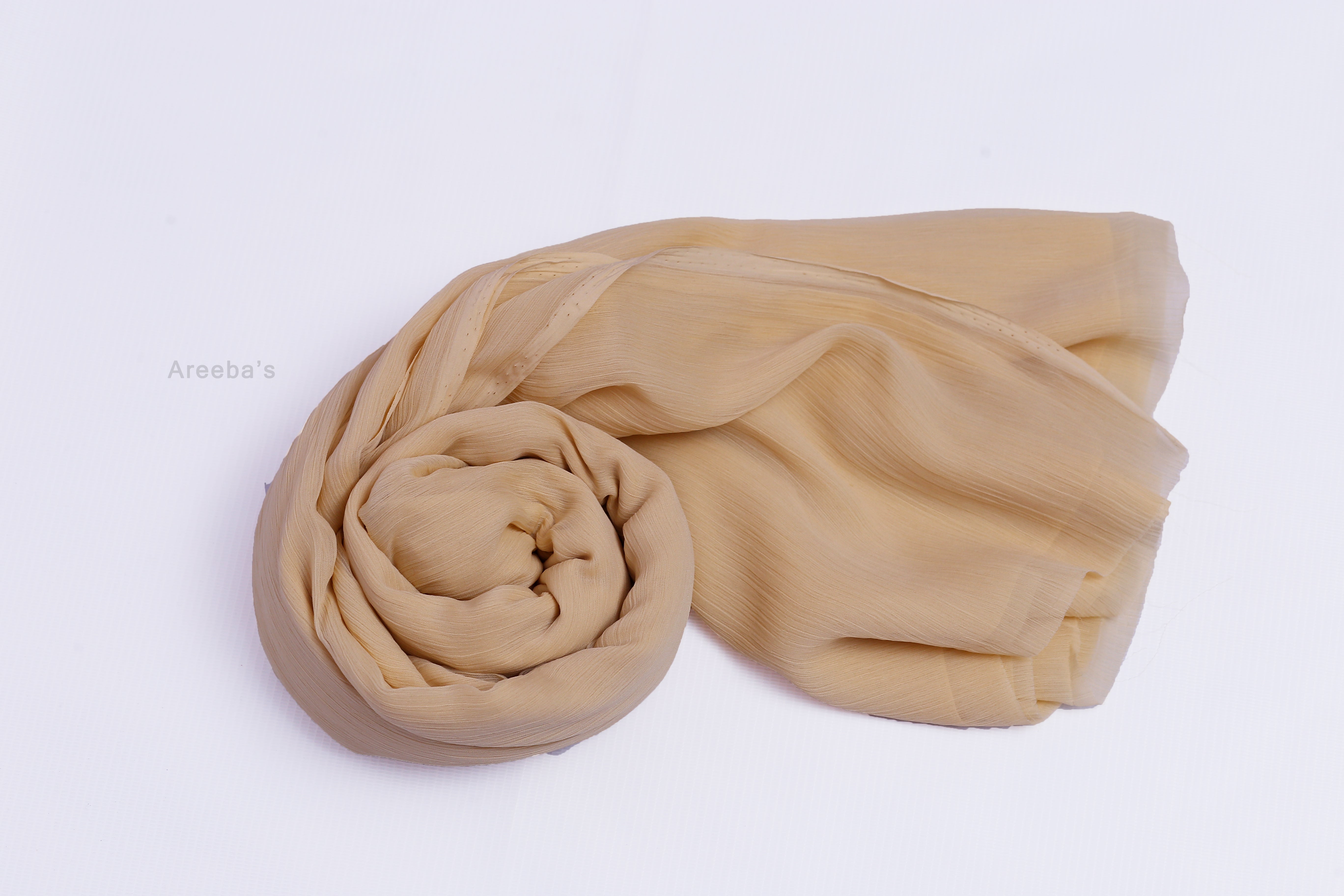 Head Scarf - Chiffon #c29f87- Areeba's Couture