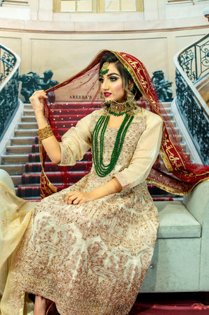 Maroon Qabool hai Dupatta- Areeba's Couture